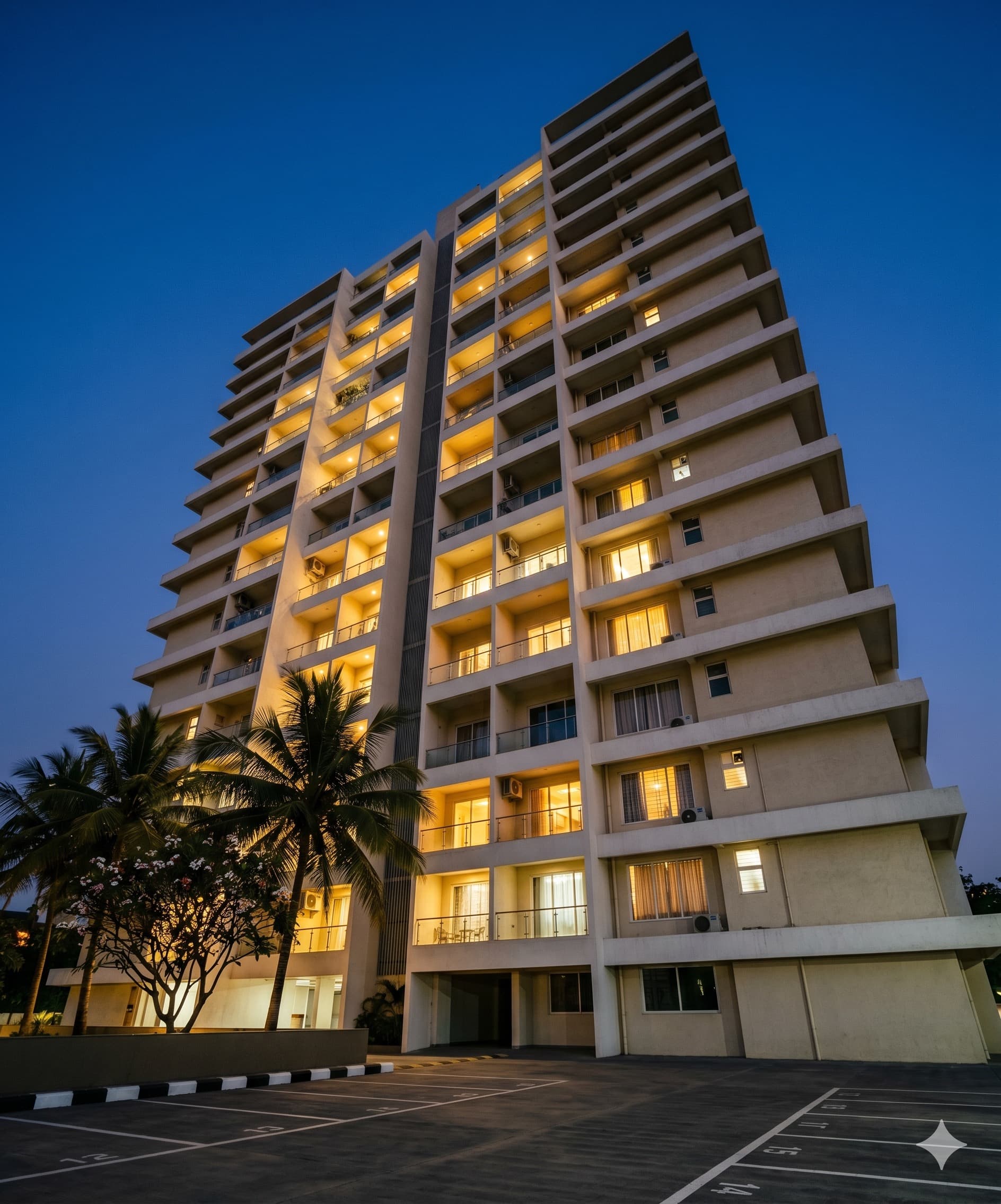 Residential high-rise built with AAC blocks