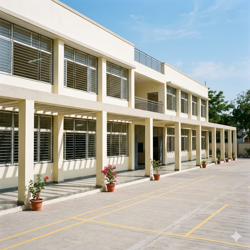 Modern school building