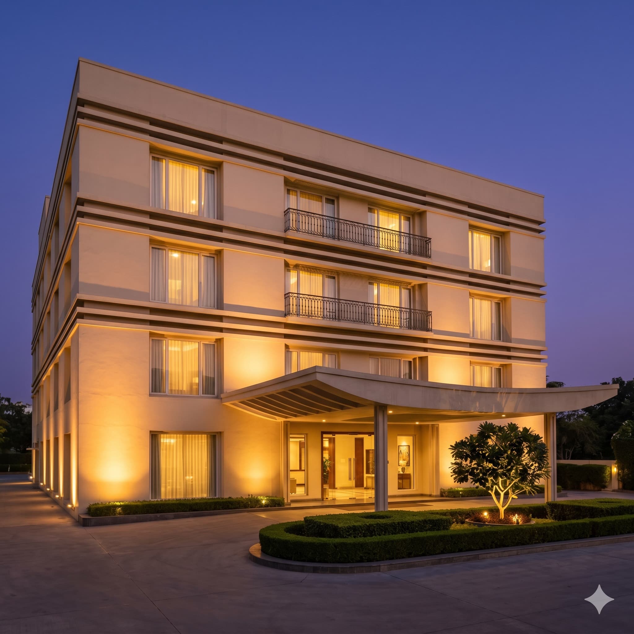 Boutique hotel exterior