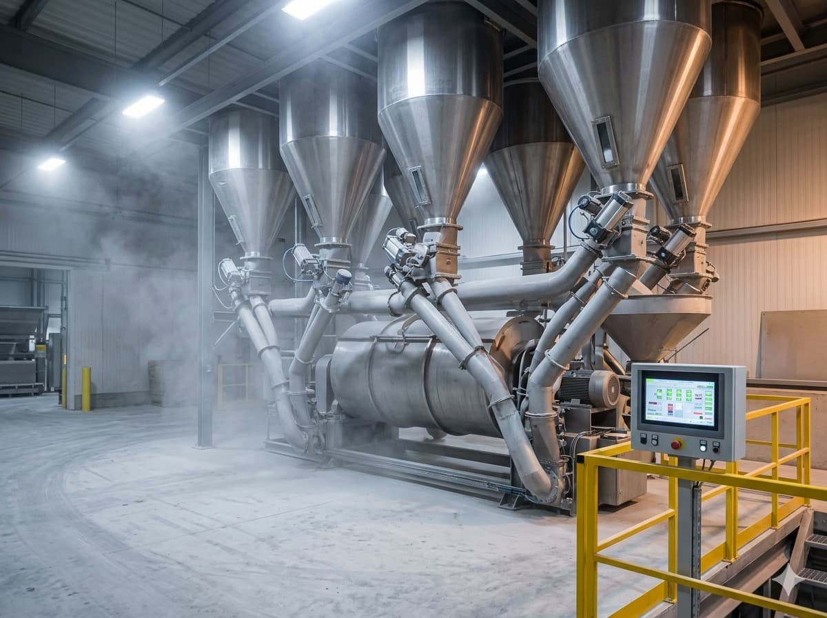Automated fly-ash slurry batching plant